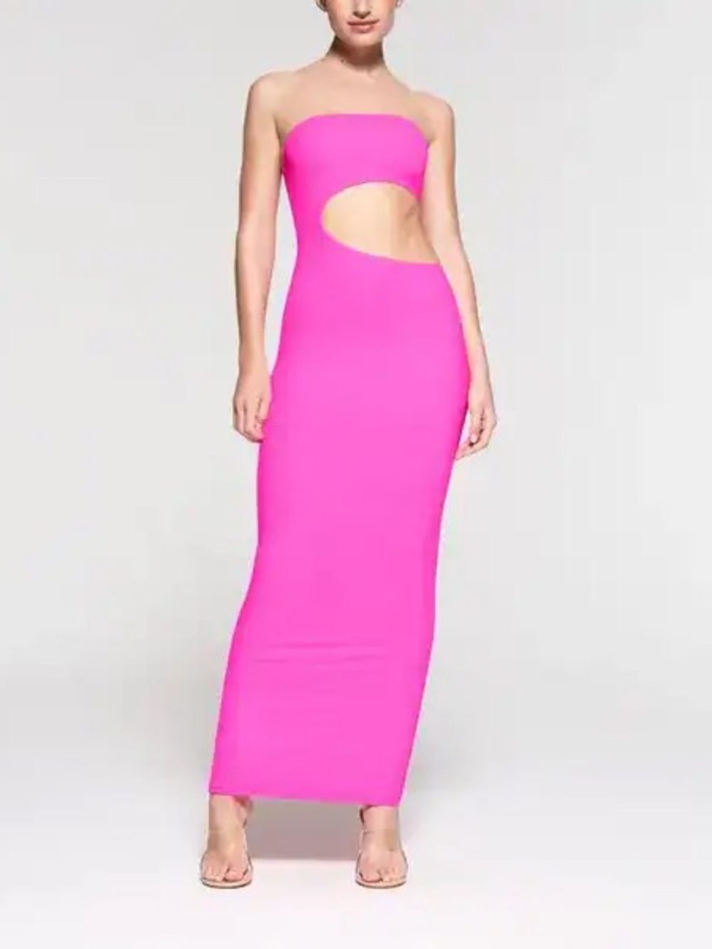 SKIMS Neon Pink Cut Out Dress